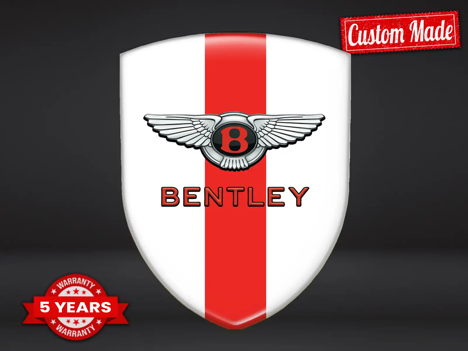 Bentley Etiqueta Impermeable Premium Profesional Minimalista